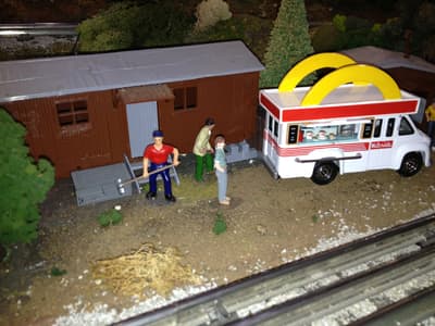 Photograph from The First Michigan Layout photographed November 2012